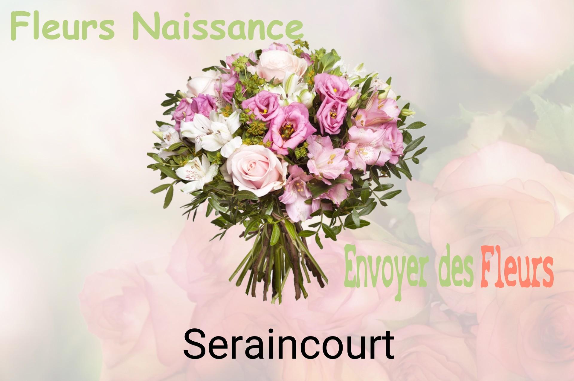 Bouquet de fleurs de naissance livré à Seraincourt